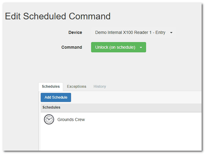 Edit Scheduled Command